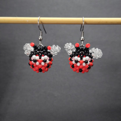 BOUCLES D'OREILLES - COCCINELLE