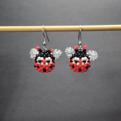 BOUCLES D'OREILLES - COCCINELLE