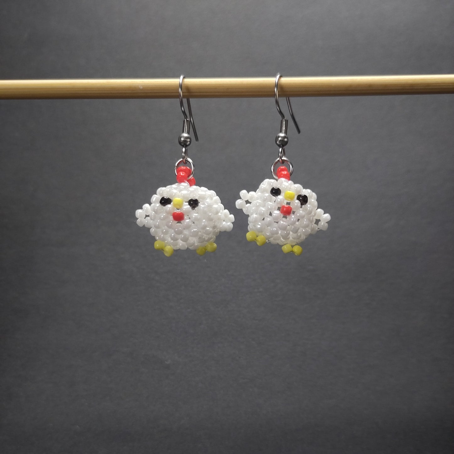 BOUCLES D'OREILLES - POULE